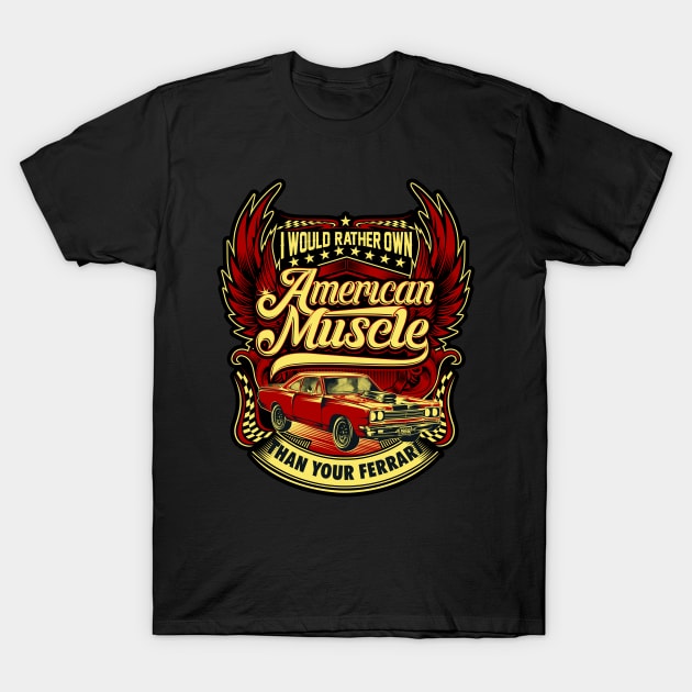 American Muscle Car T-Shirt by GoEast